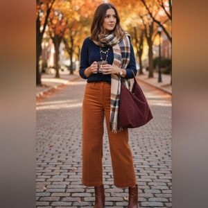 Ann Taylor Loft Navy Blue Cable‎ Knit Sweater - Medium Fisherman Weave